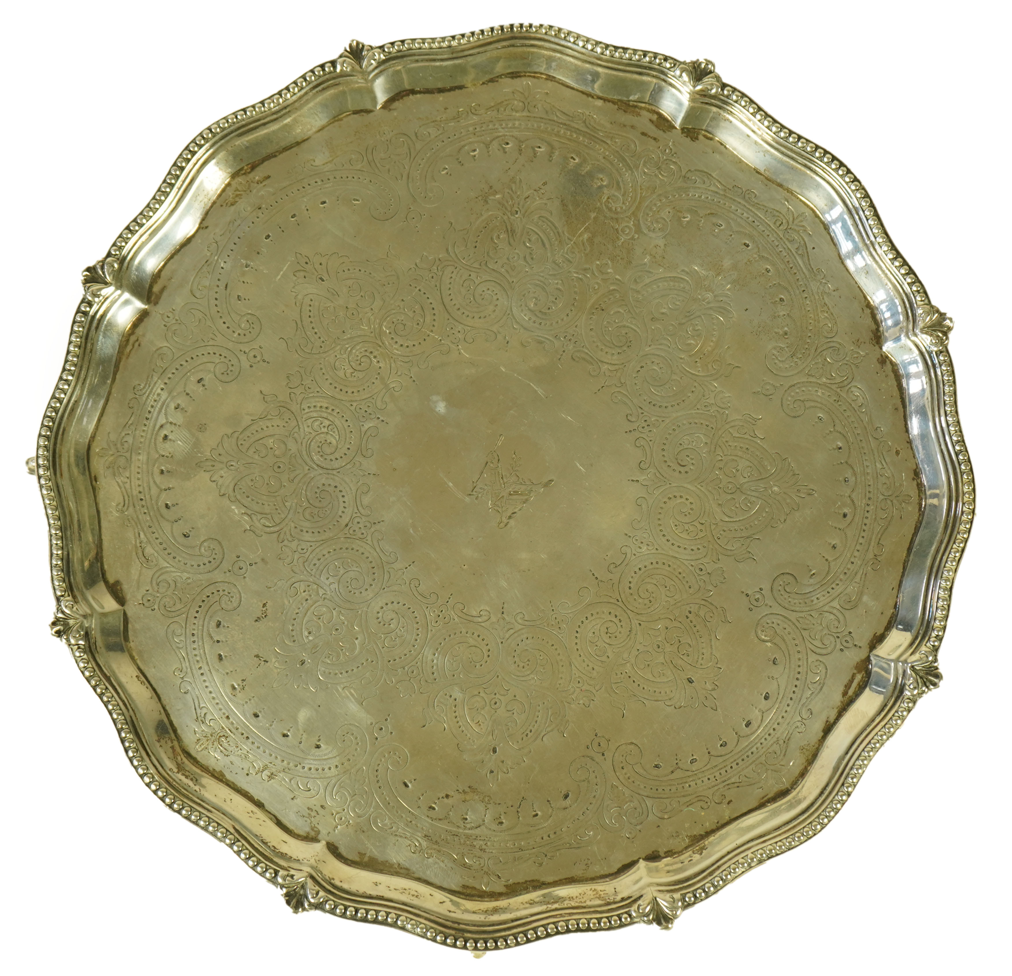 A Victorian silver salver, by Thomas Bradbury & Sons